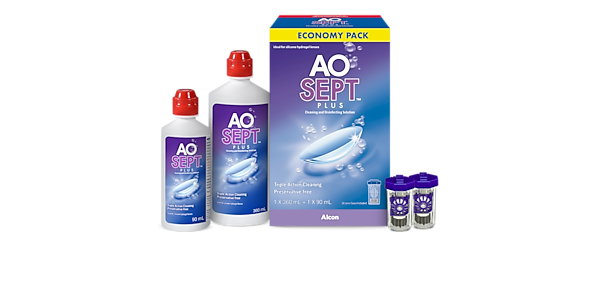 Alcon  Aosept Classic 360ml + 90ml Solutions and Accessories