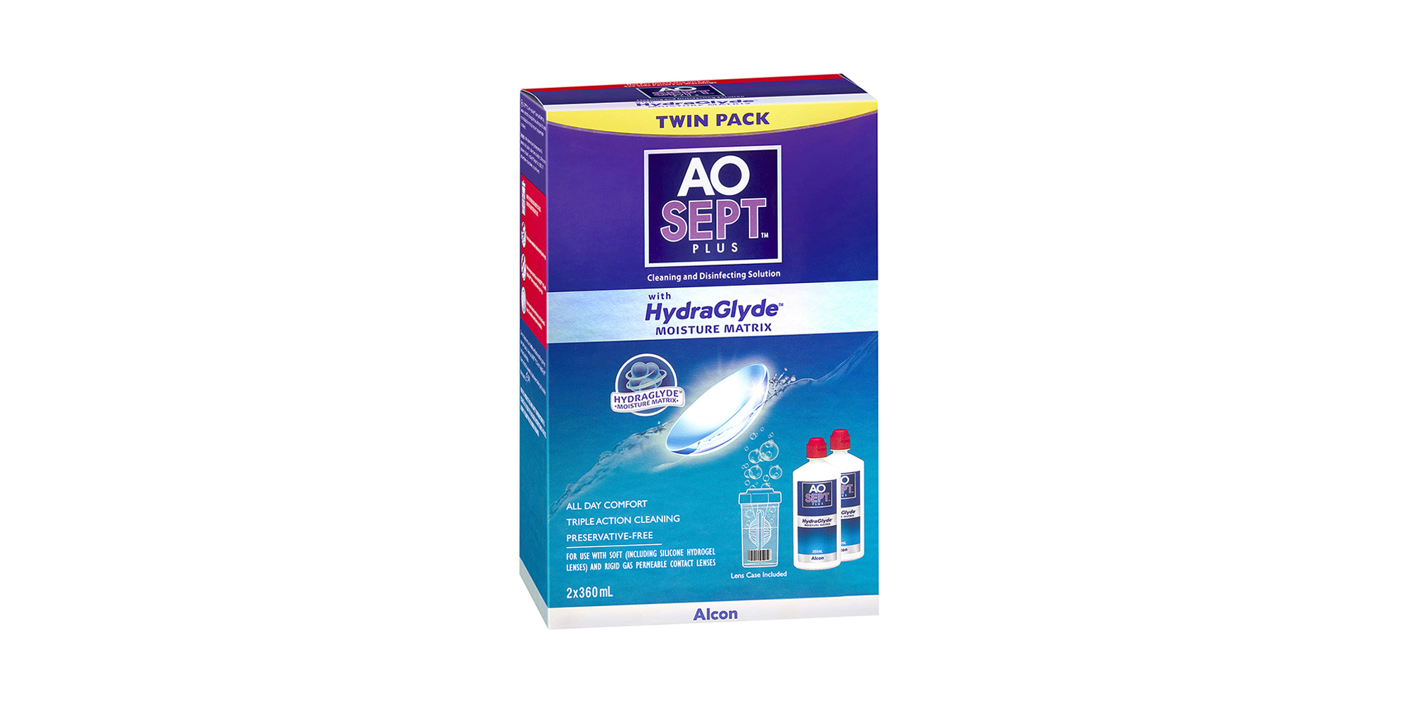 ALCON AO Sept Plus Hydraglyde 2x360ml