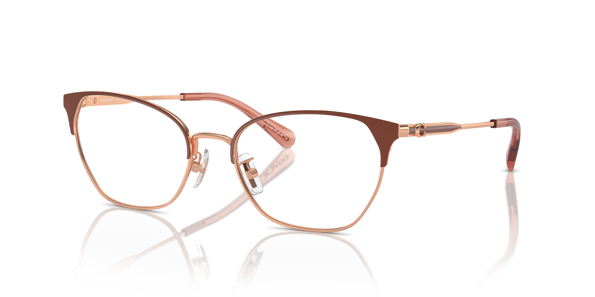 Coach rose gold glasses hotsell