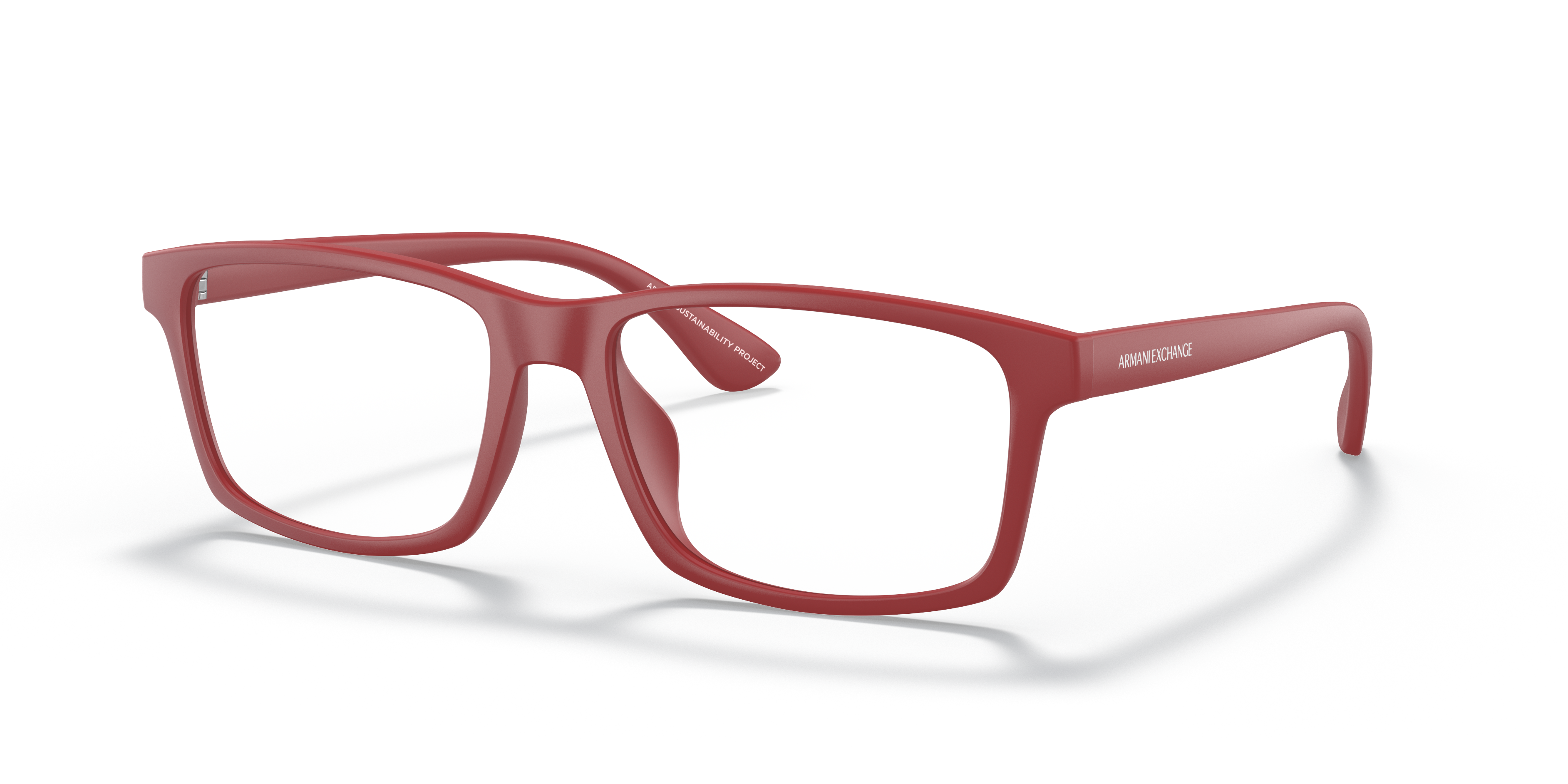 armani red glasses