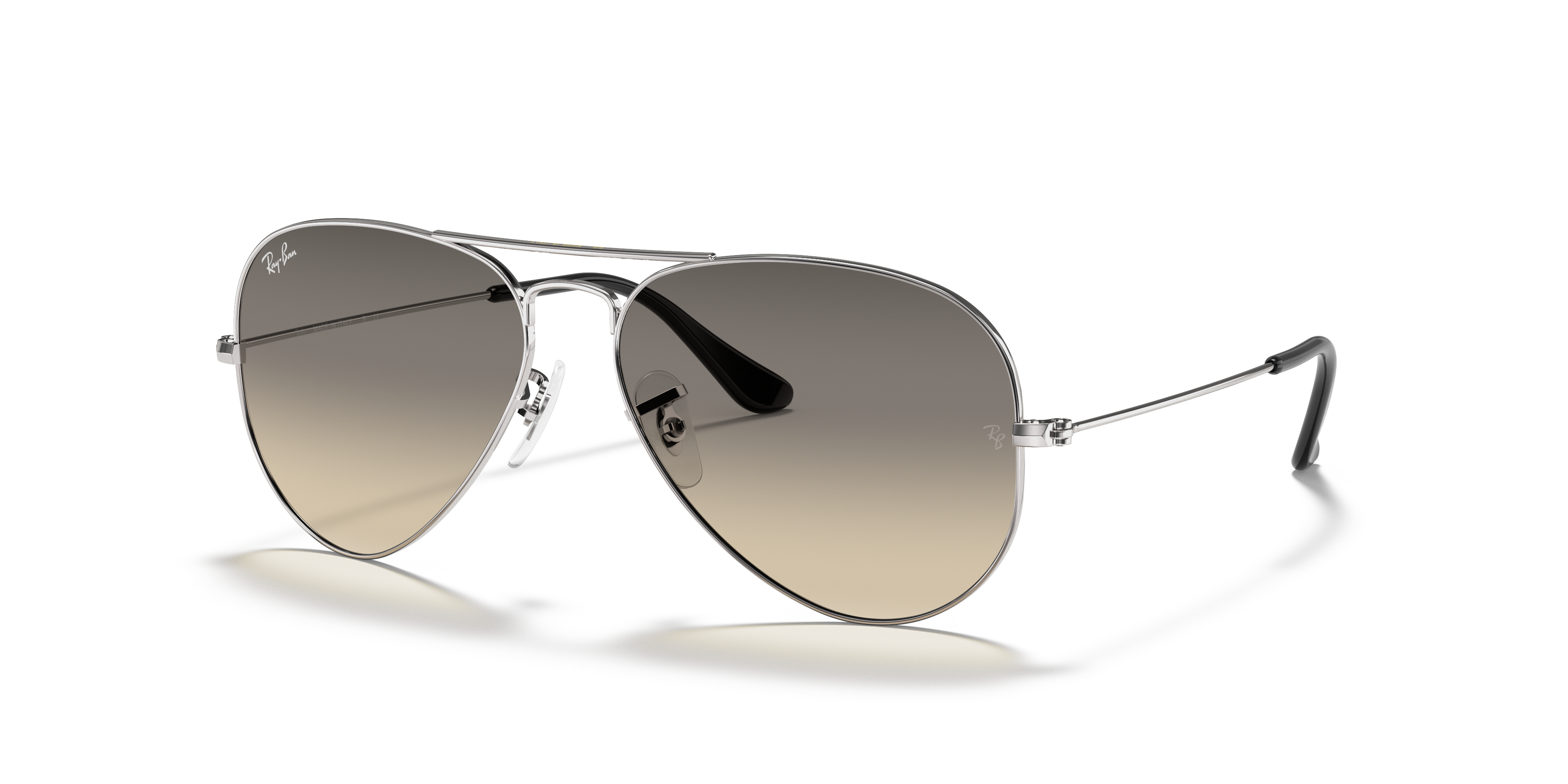 Ray-Ban RB3025 Aviator Gradient Sunglasses with Grey Gradient lenses and  Silver frame | OPSM