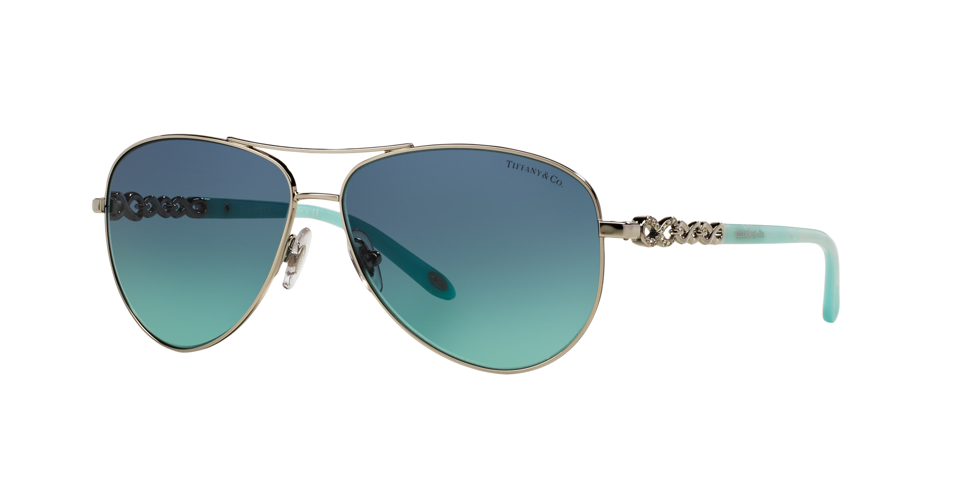 Tiffany HardWear Sunglasses in Pale Gold-colored Metal | Tiffany & Co.