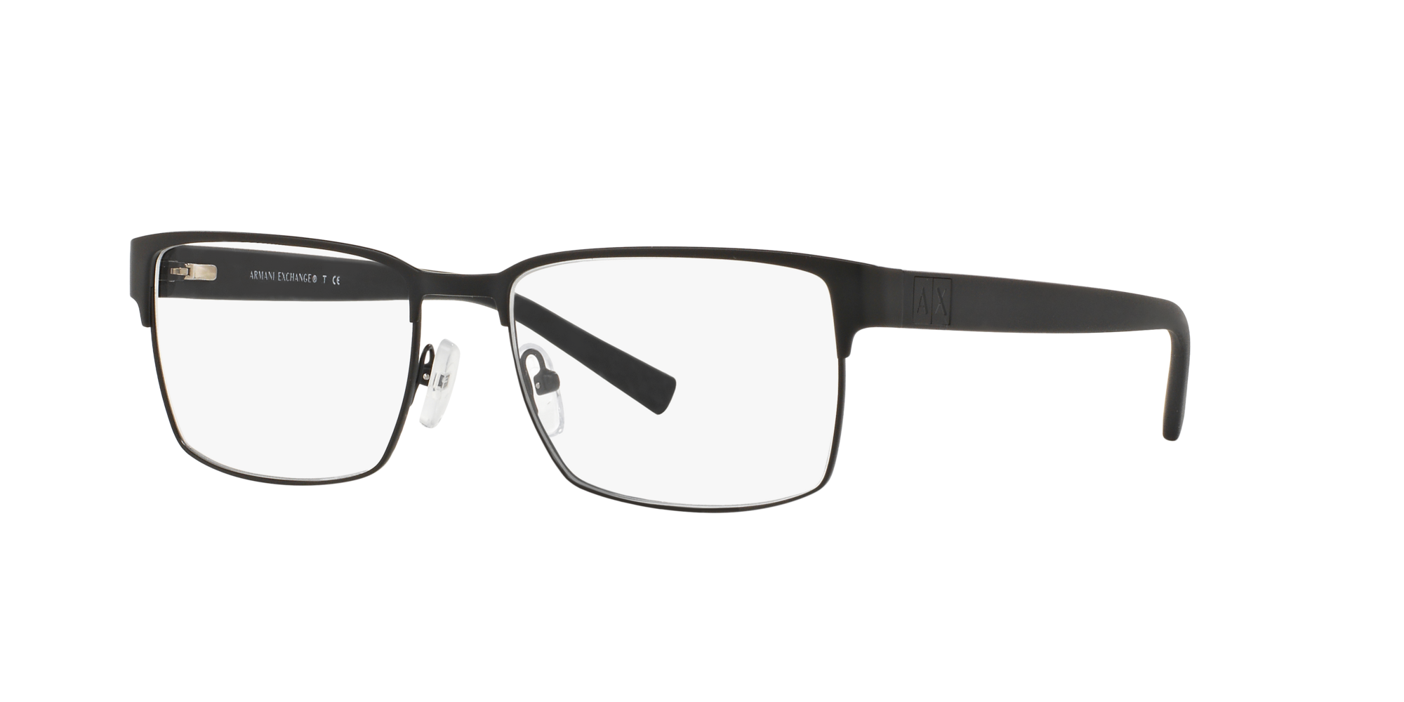 armani exchange matte black glasses