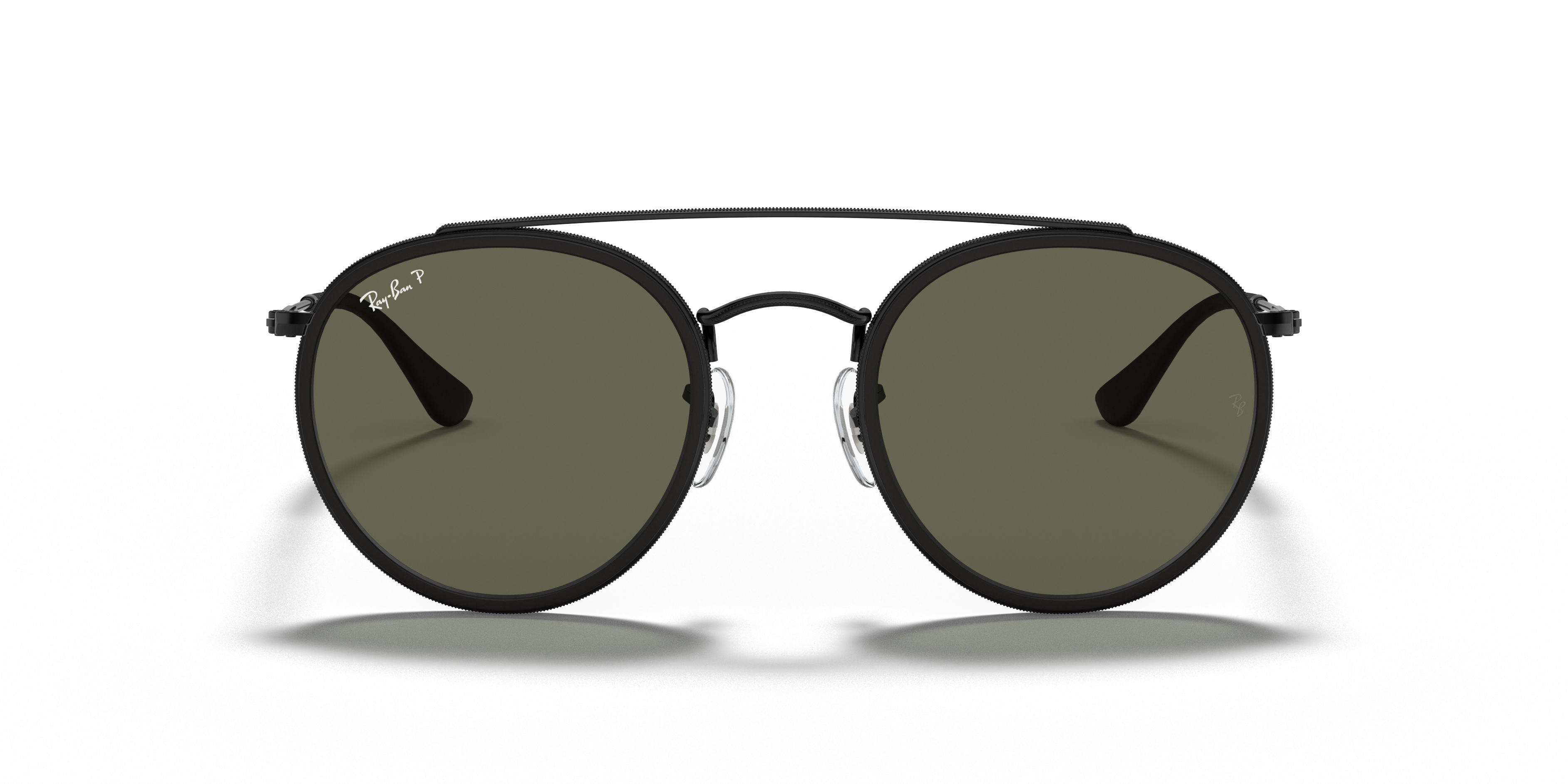 black double bridge sunglasses