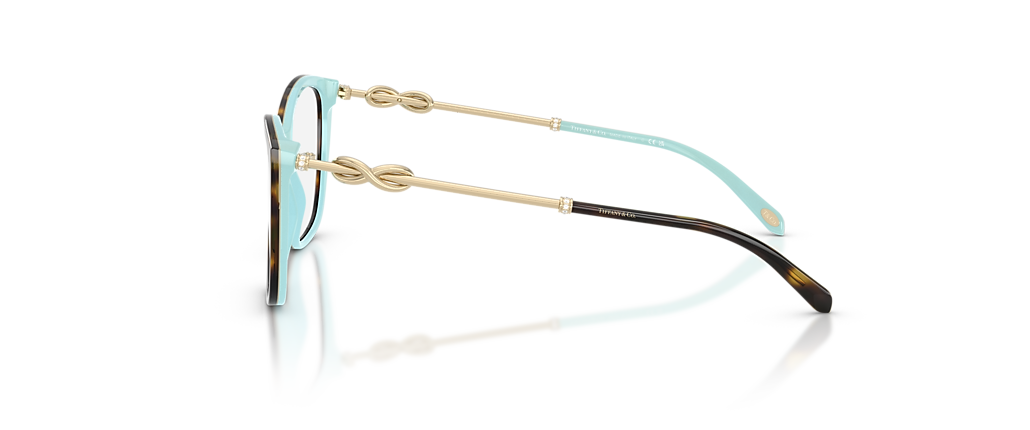 Tiffany & Co. TF2160B Glasses with Havana On Tiffany Blue
