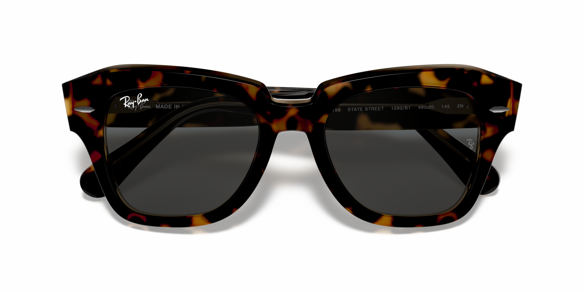 0RB2186 RB2186 STATE STREET Sunglasses in Brown Tortoise Acetate | OPSM