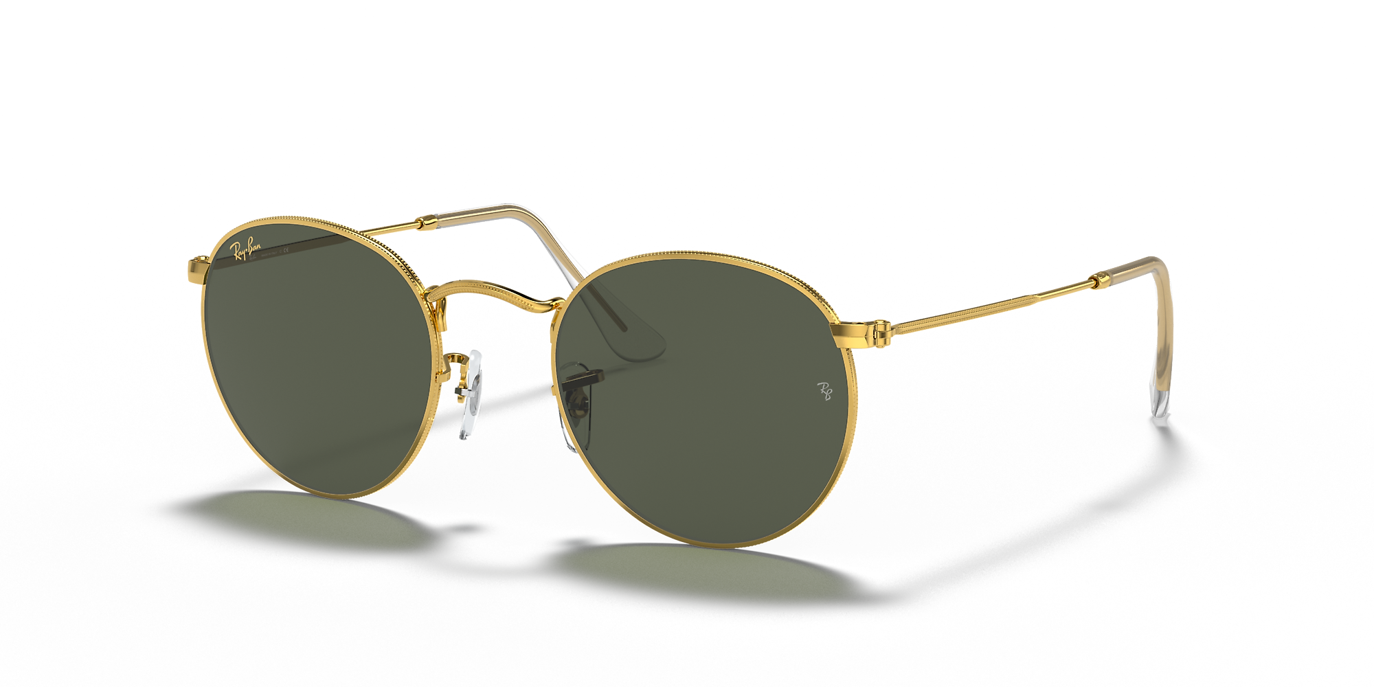 Gold rim on sale round sunglasses