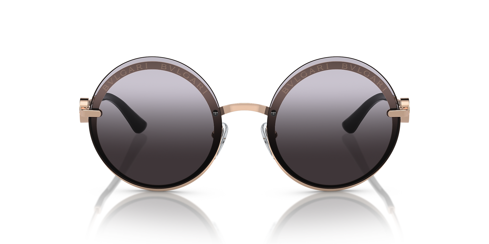 Bvlgari round sunglasses with writing sale