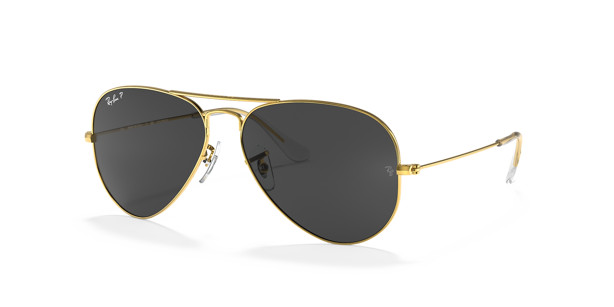 Aviator sunglasses with store solid nose piece