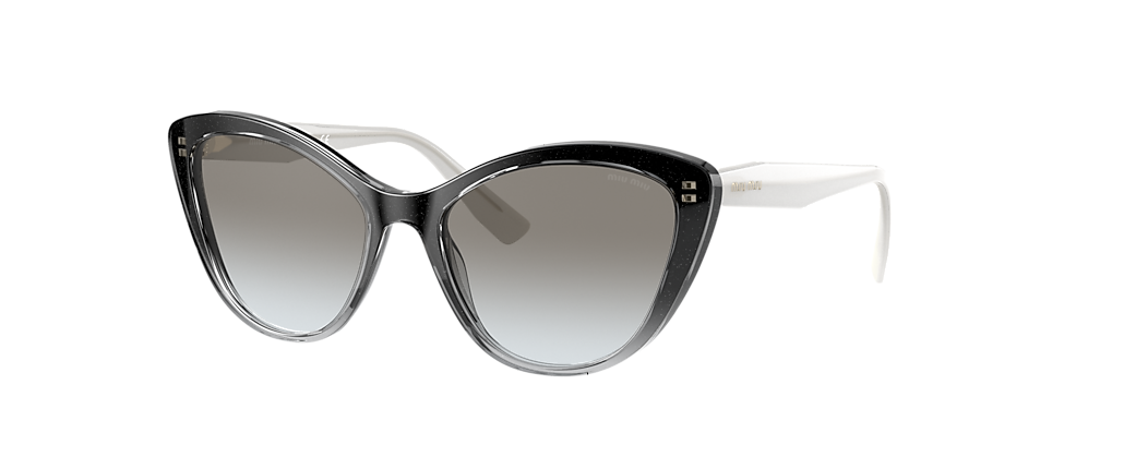 The church collateral Immersion 0MU 05XS MU 05XS CORE COLLECTION Sunglasses in Black Gradient White Acetate  | OPSM