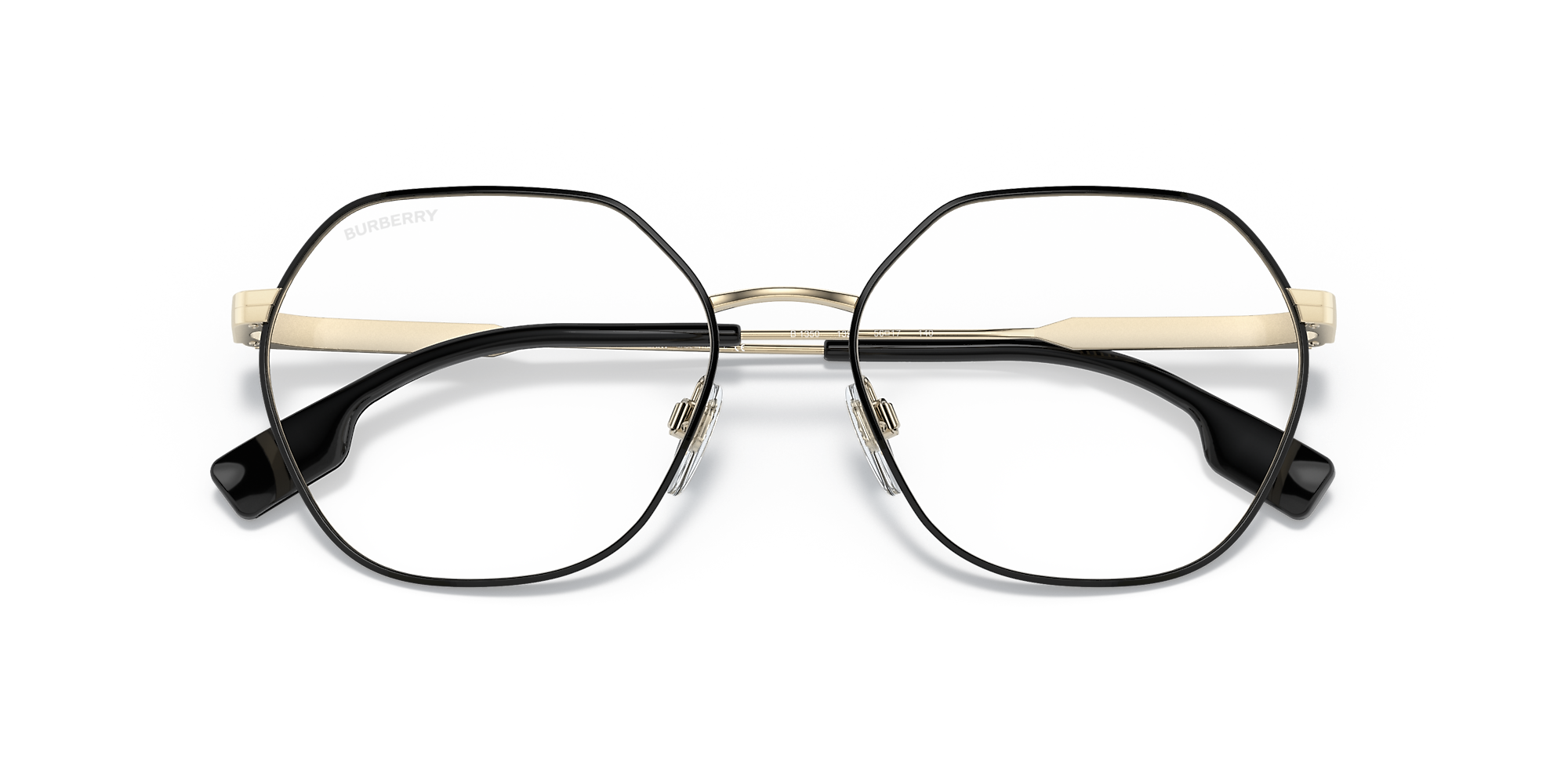 Burberry black outlet and gold eyeglasses