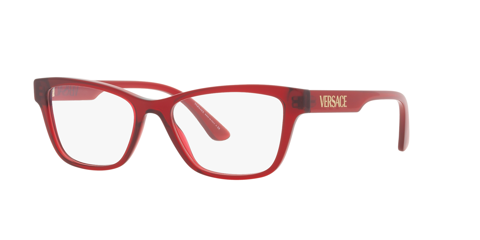 Versace glasses red store frame