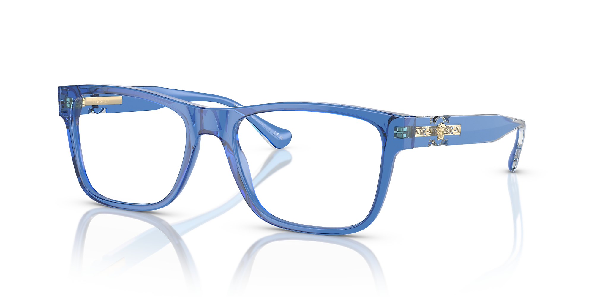 Blue 2025 versace glasses