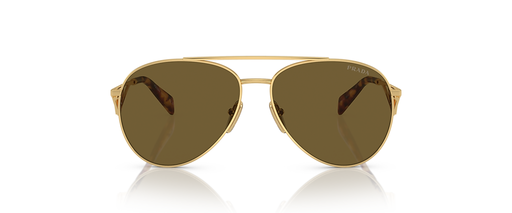 Prada sunglasses sales gold frame