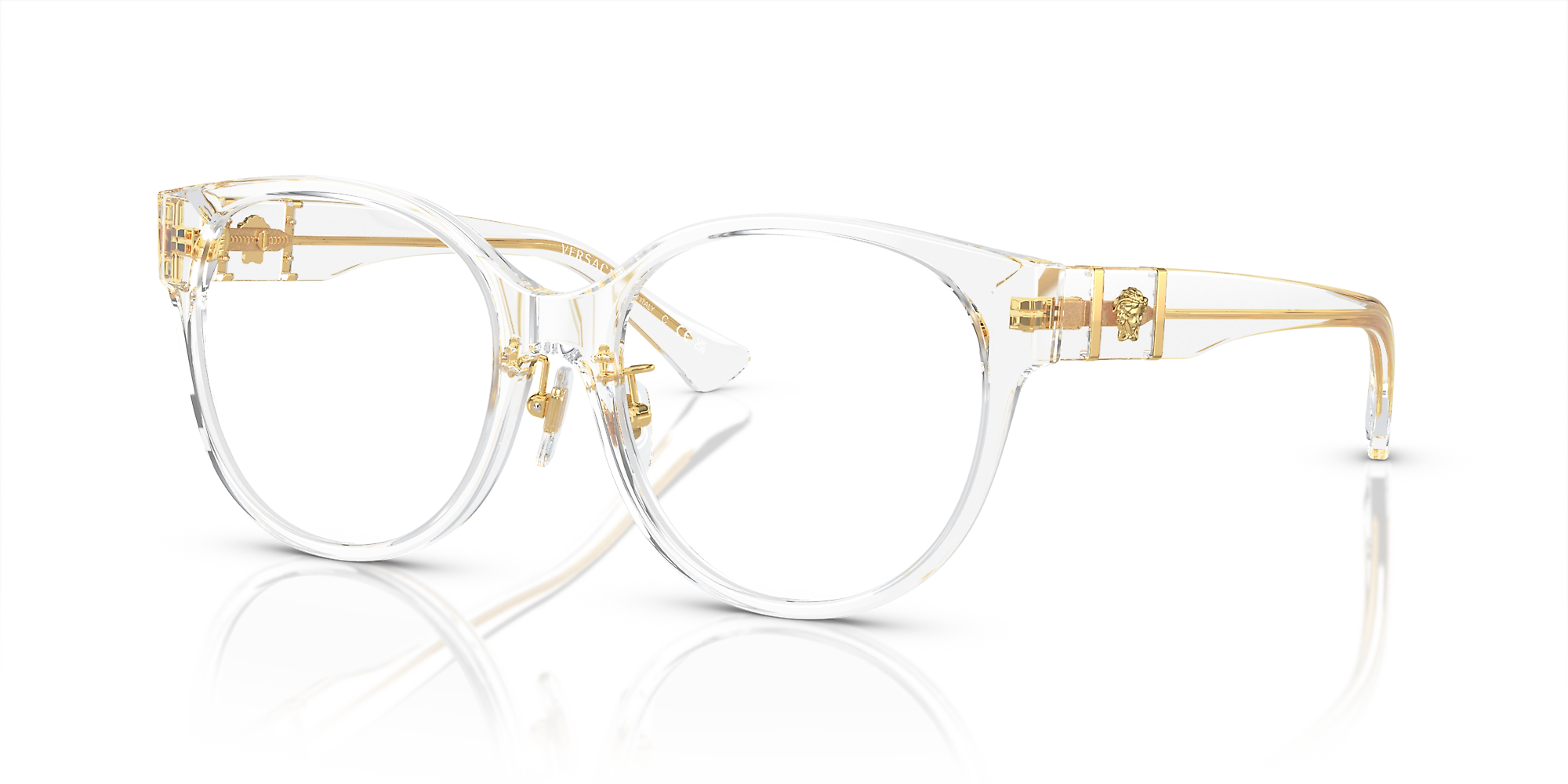 Versace clear hot sale frames